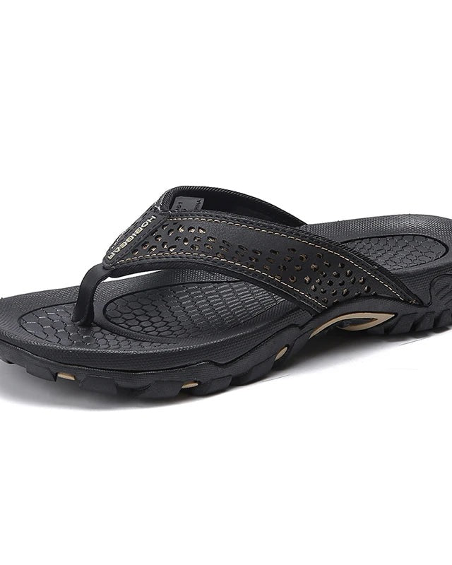 Tongs cuir pu homme