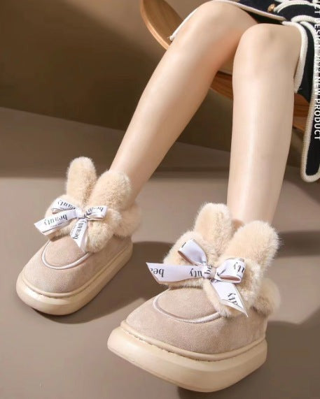 Chausson lapin femme