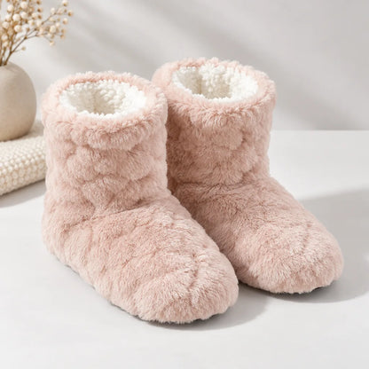 Chausson botte fourré femme