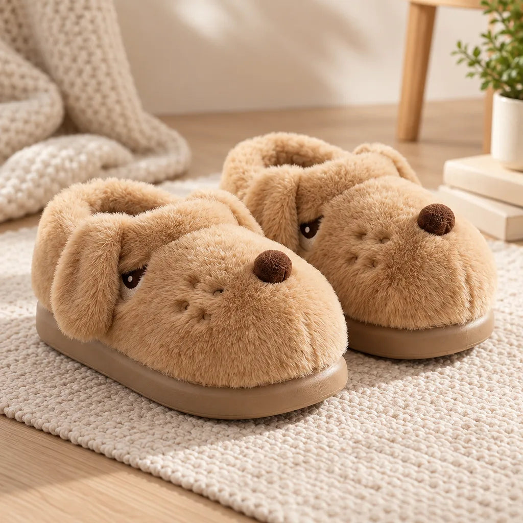 Chausson chien cartoon femme