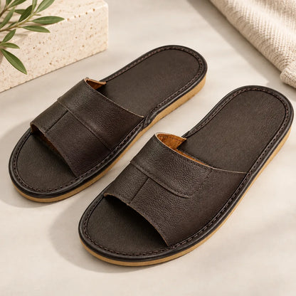 Chausson sandale homme cuir