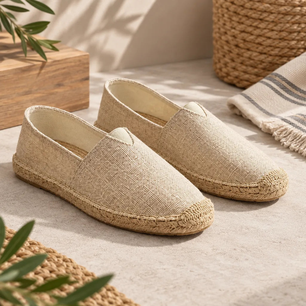 Chausson espadrille toile homme