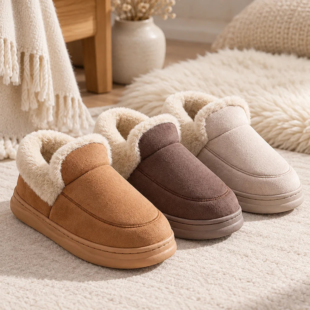 Chausson botte fourré femme