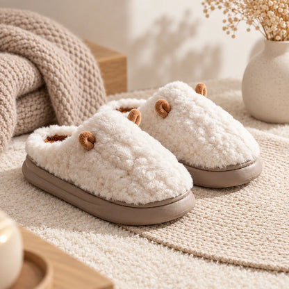 Chausson femme hiver flanelle