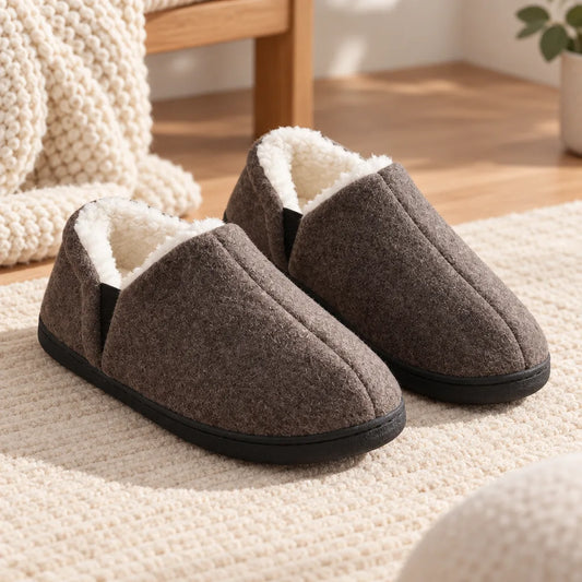 Chausson homme fourré