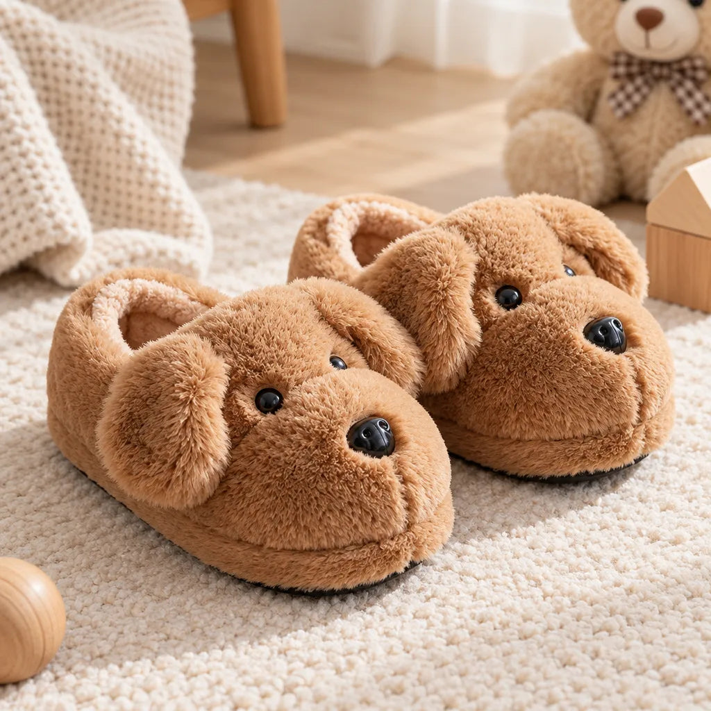 Chausson enfant motif chiot