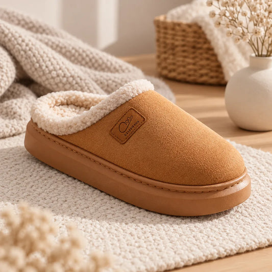 Chausson fourré confortable femme