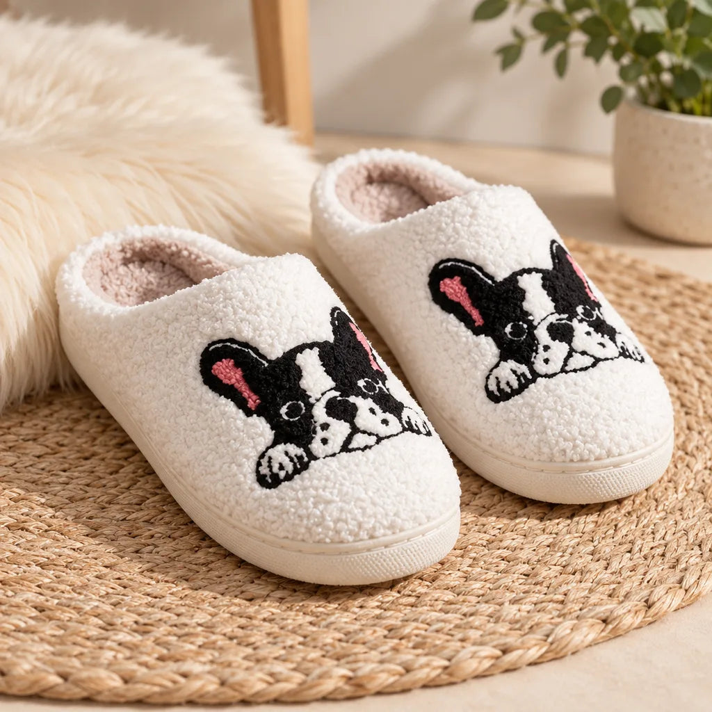 Chausson bouledogue femme