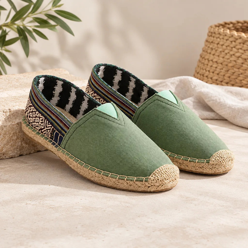 Chausson espadrille homme toile