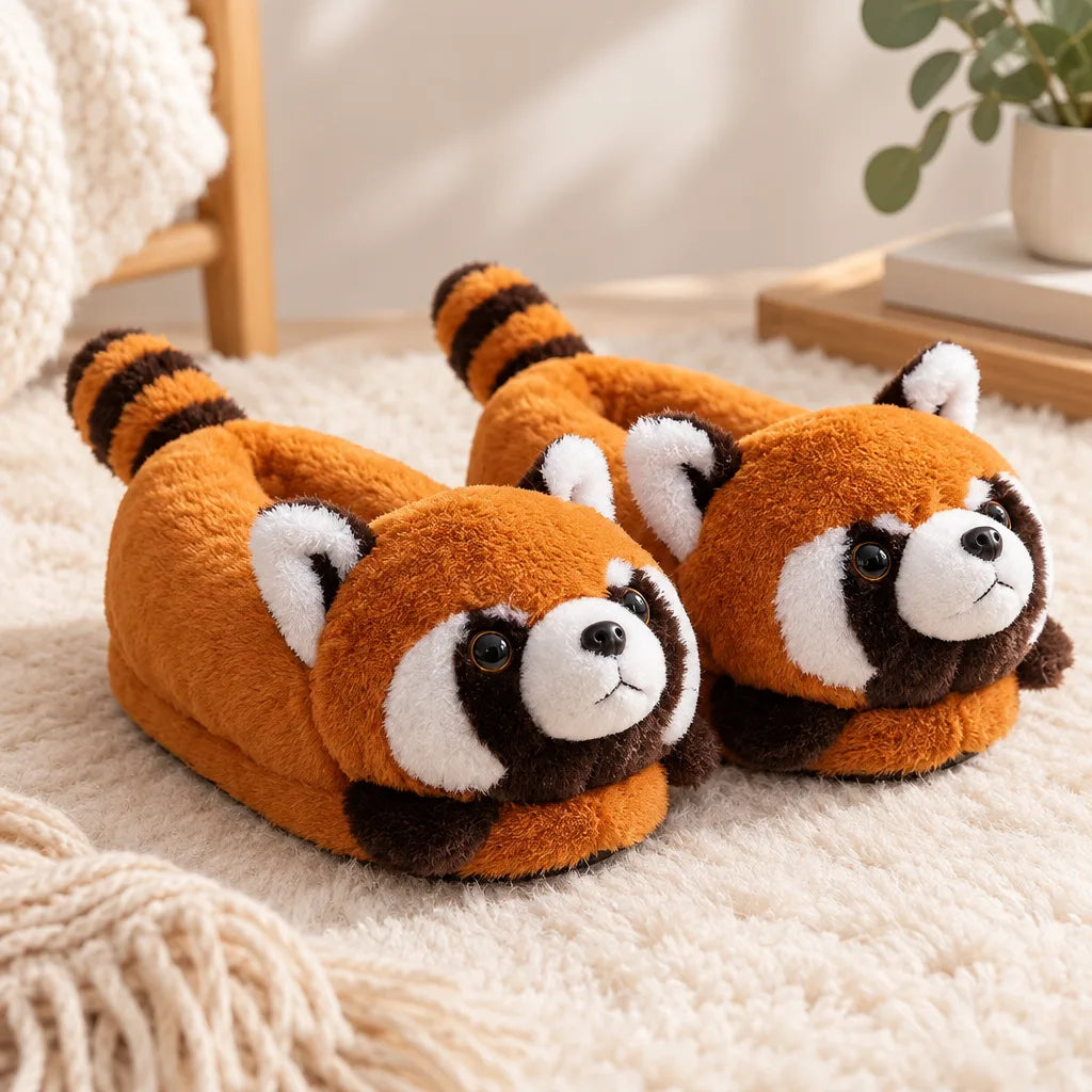 Chausson panda roux renard