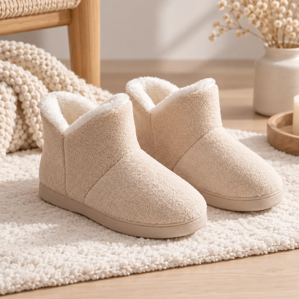 Chausson botte fourré femme