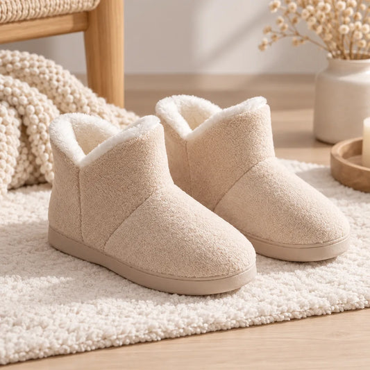 Chausson botte fourré femme