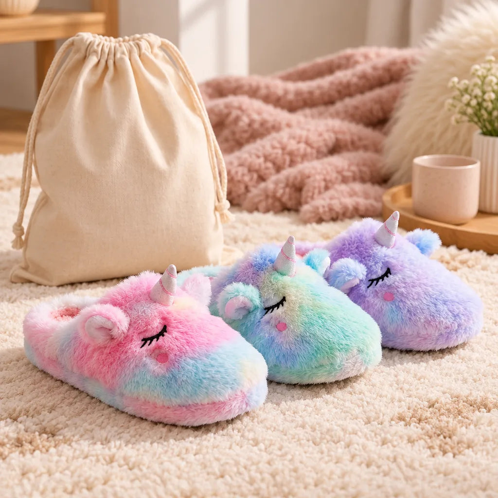 Chausson licorne femme hiver