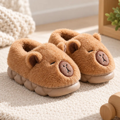 Chausson enfant capybara fausse
