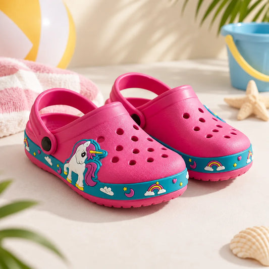 Chausson enfant été licorne