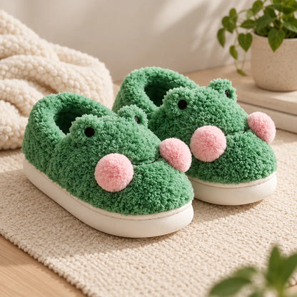 Chausson grenouille vert