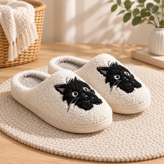 Chausson chat femme