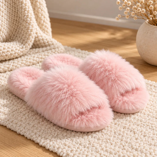 Chausson femme chaud confortable
