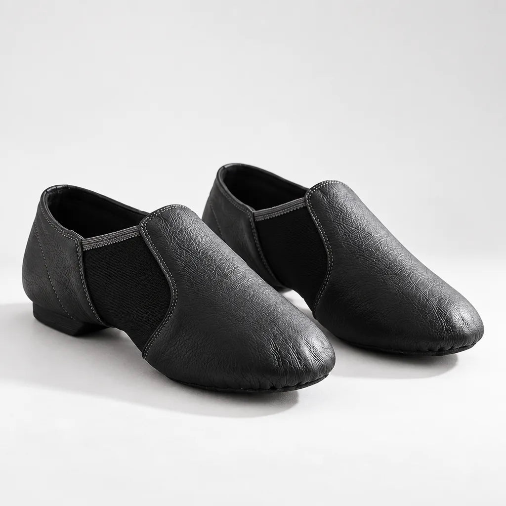 Chaussons cuir gym danse
