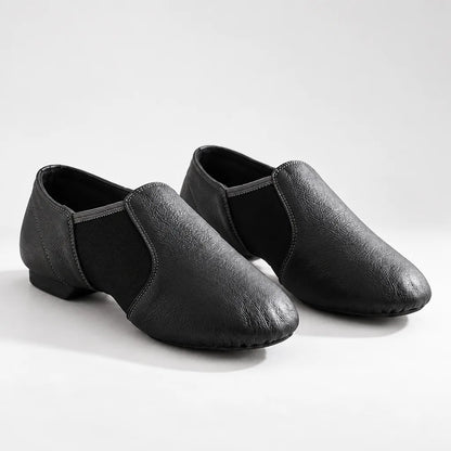 Chaussons cuir gym danse