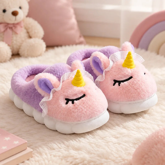 Chausson licorne enfant fille