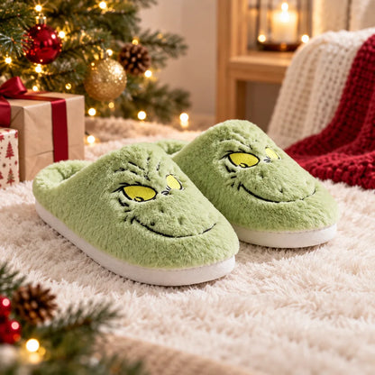 Chausson monstre vert noel