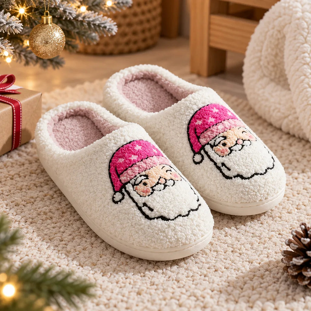 Chausson femme noel pere