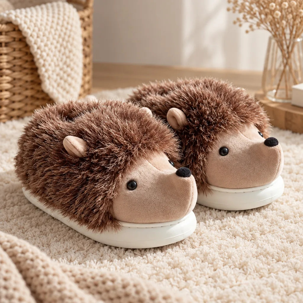 Chausson femme peluche hiver