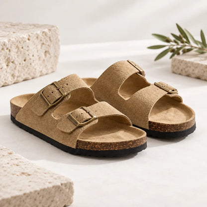 Sandales daim homme