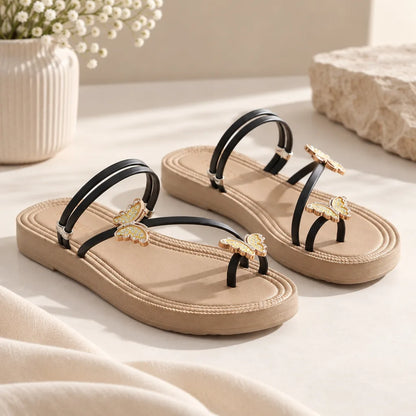 Sandales papillon femme