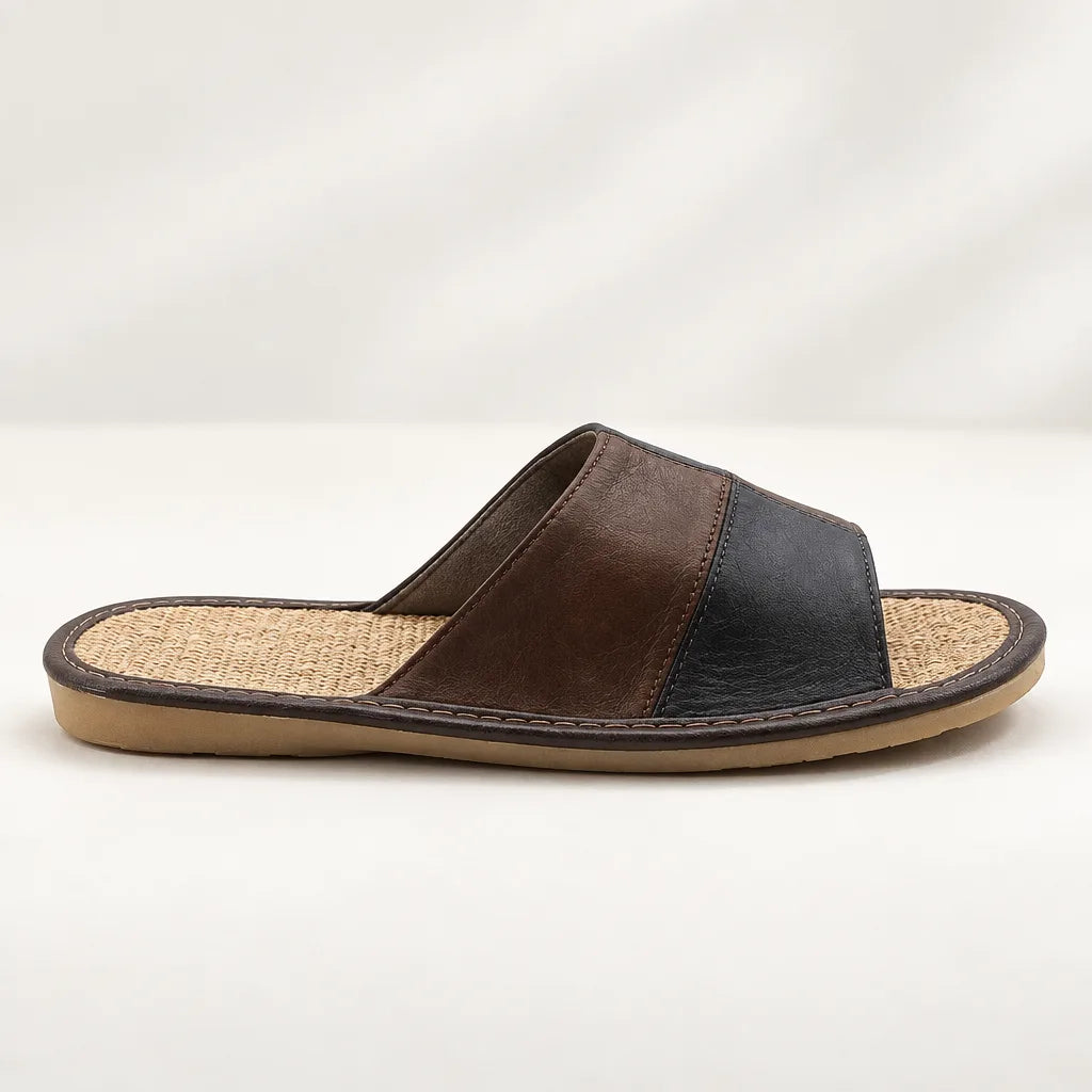 Chausson sandale cuir homme