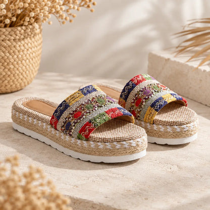 Sandales femme hippie