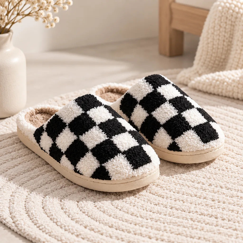 Chausson motif echiquier