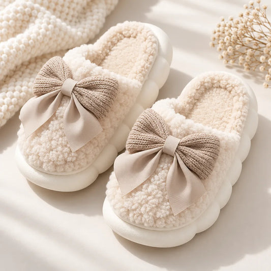 Chausson femme noeud papillon