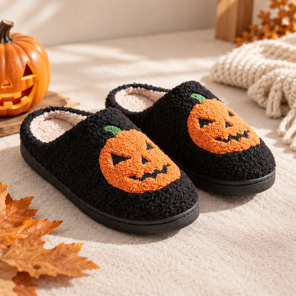 Chausson coton motif halloween
