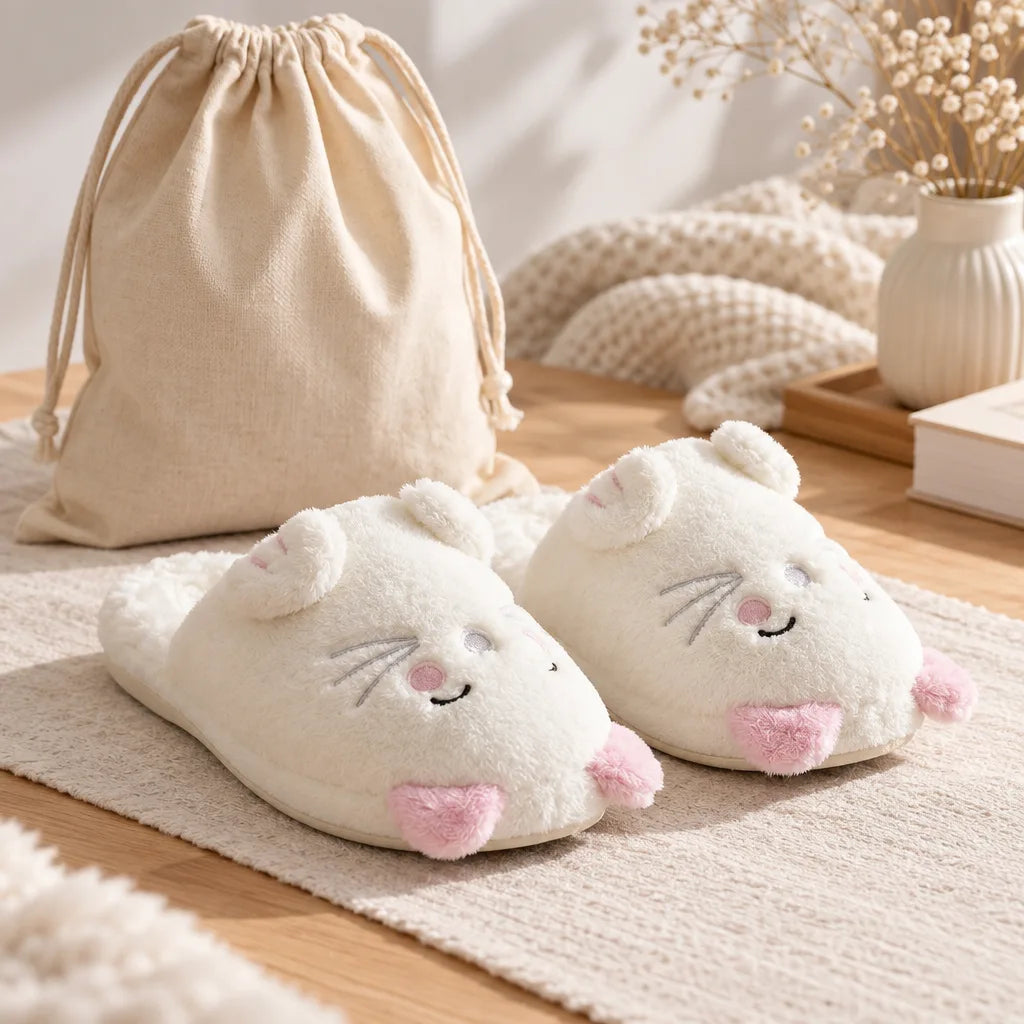 Chausson chaton femme