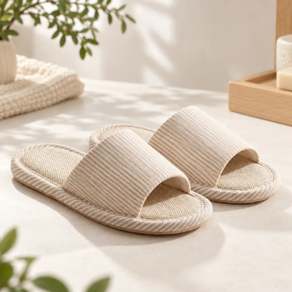 Chaussons sandales coton