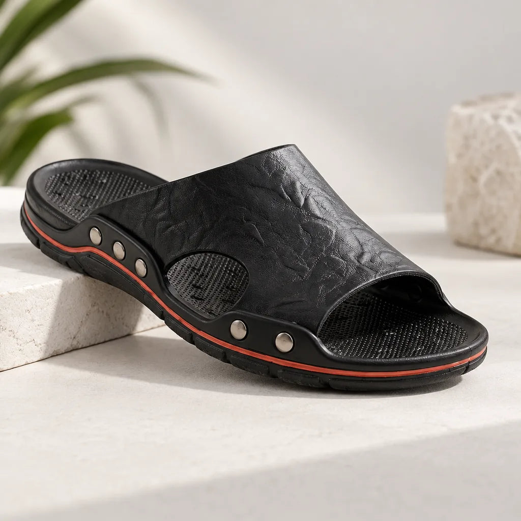 Chausson sandale cuir homme