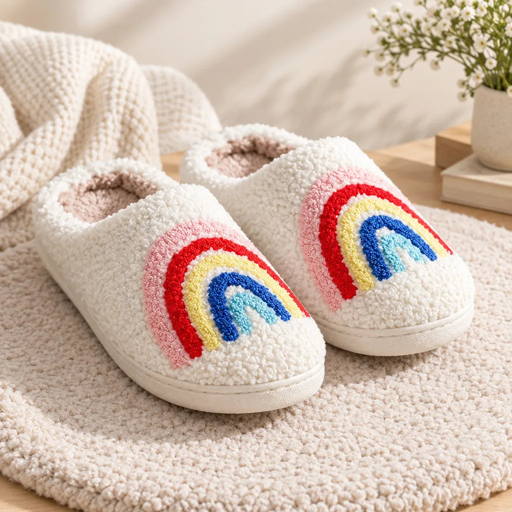 Chausson femme arc en