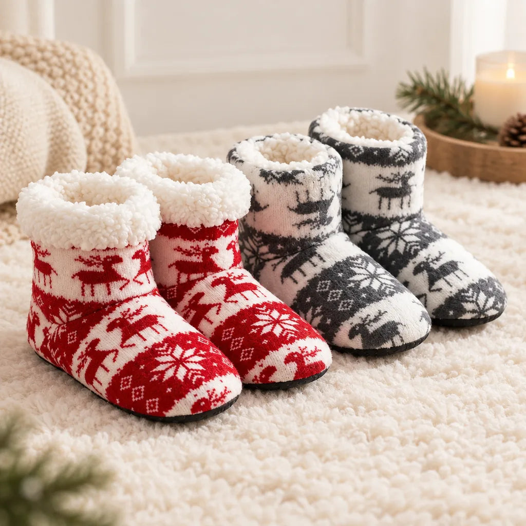 Chausson botte femme hiver
