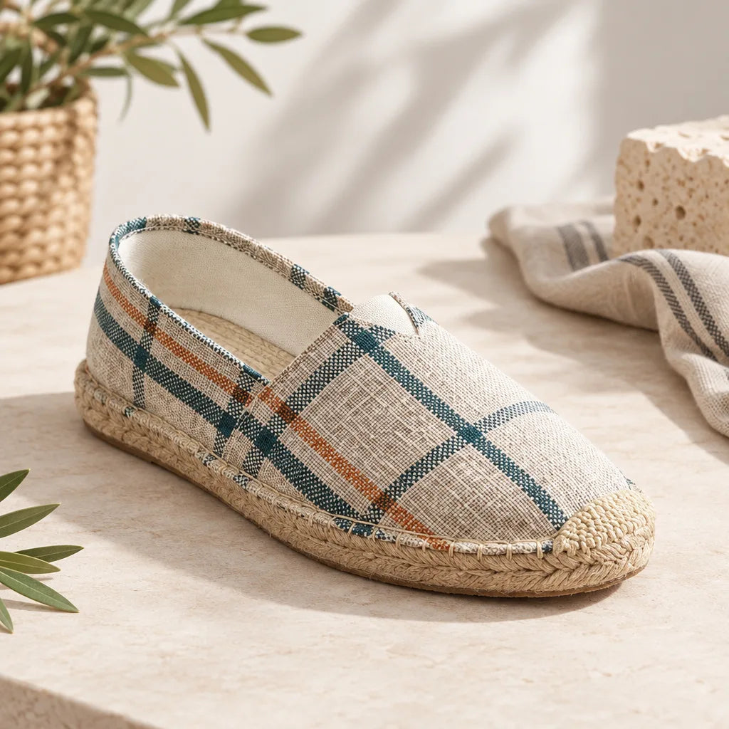 Chausson espadrille homme toile