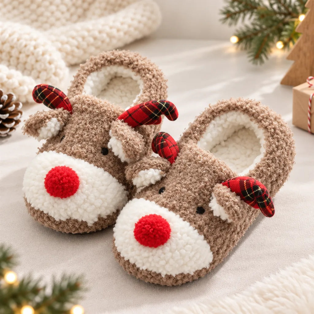 Chausson renne de noel