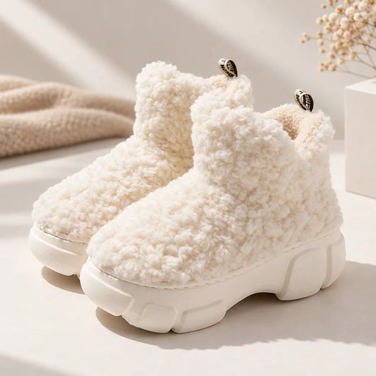 Chausson botte fourré femme