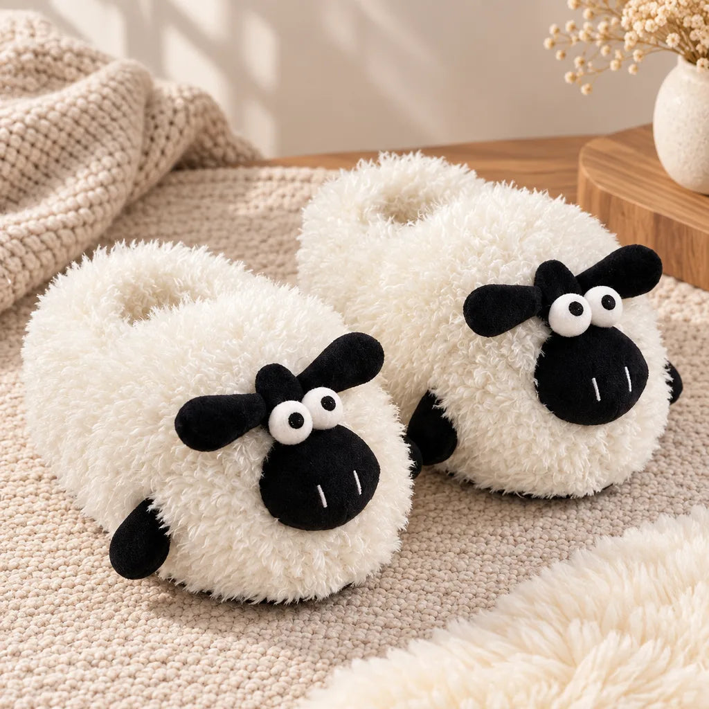 Chausson mouton femme