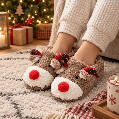 Chausson renne de noel