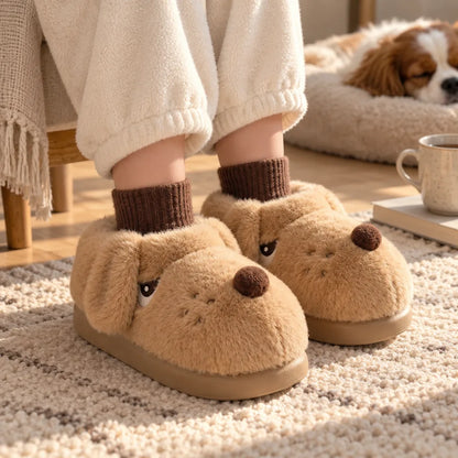 Chausson chien cartoon femme