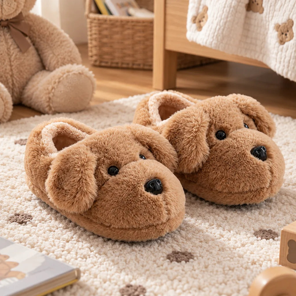 Chausson enfant motif chiot