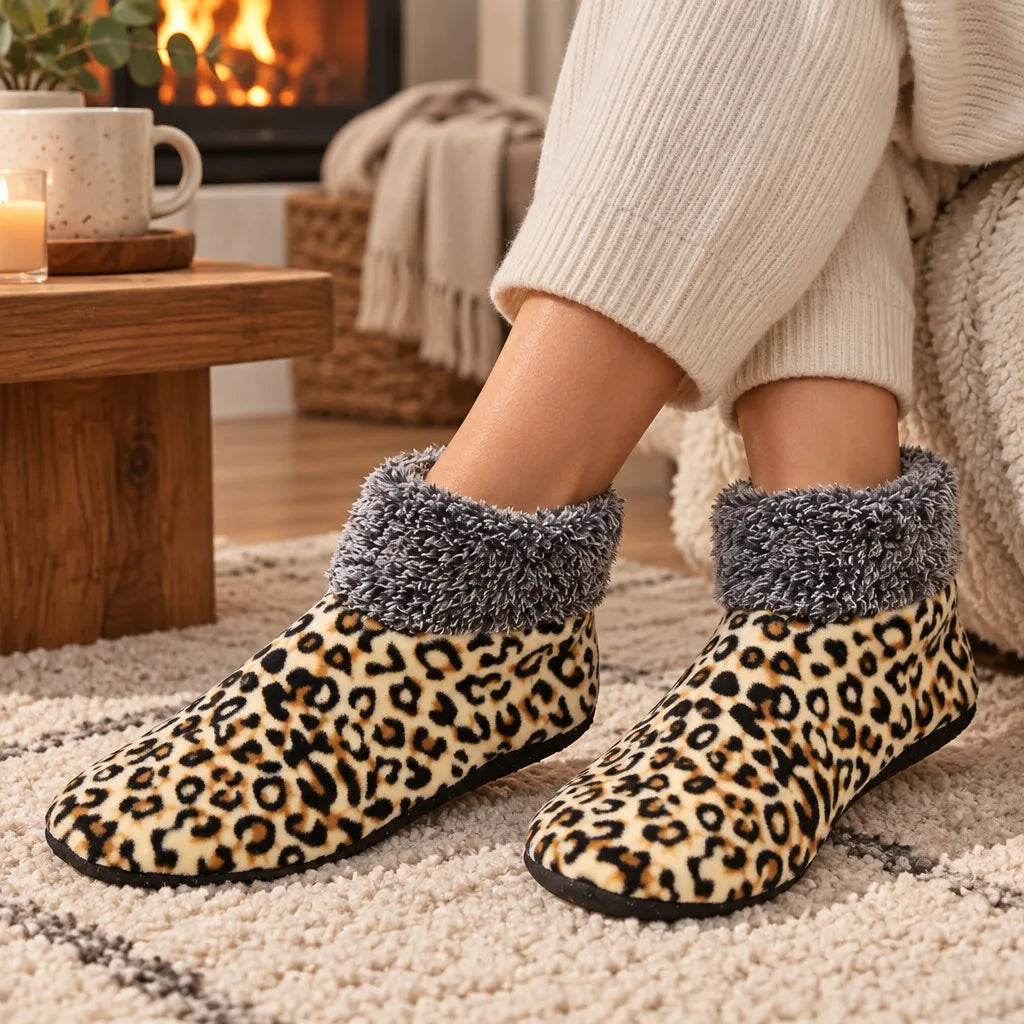 Chausson chaussette femme polaire