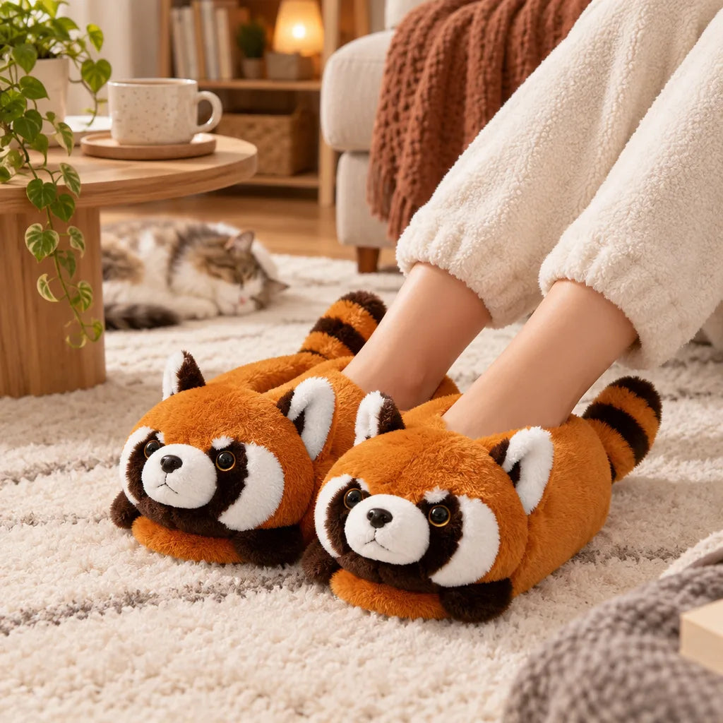 Chausson panda roux renard