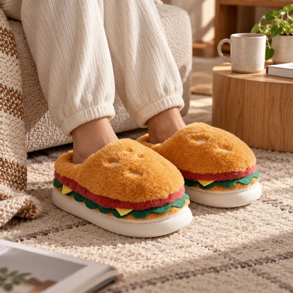 Chausson sandwich peluche